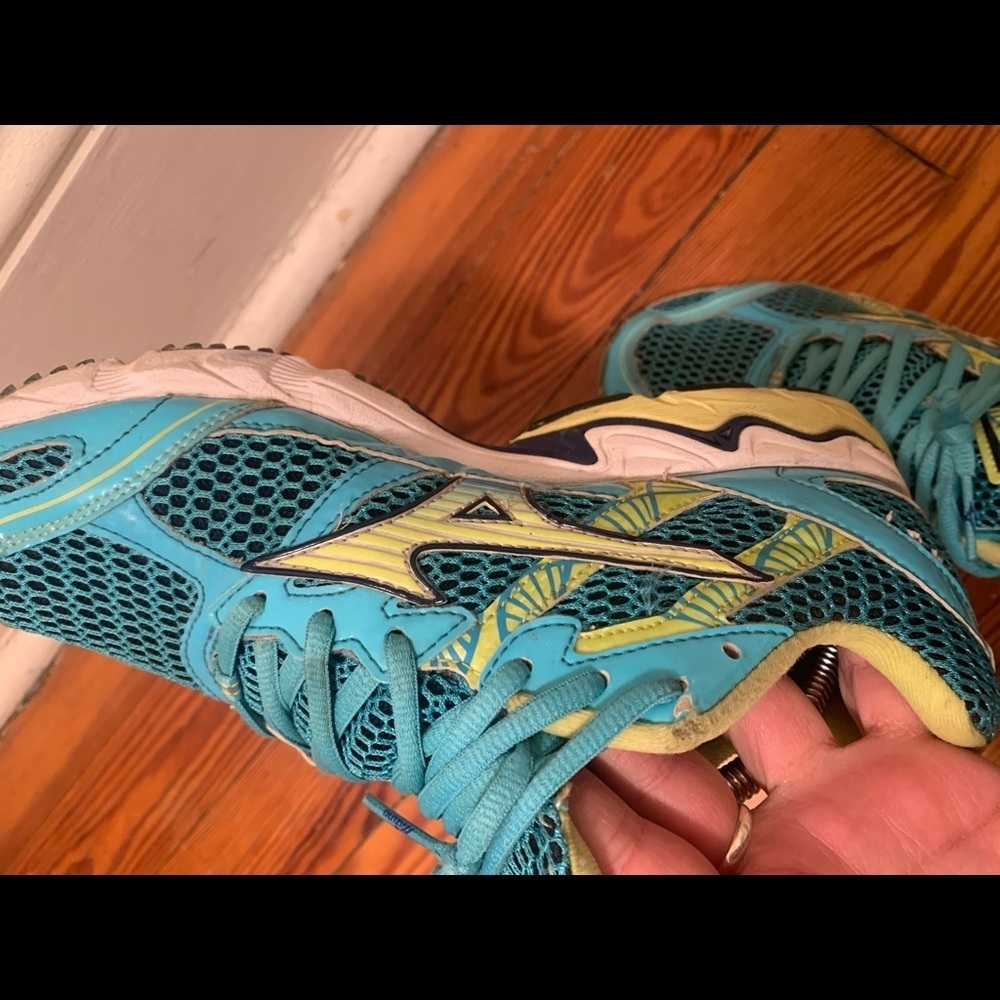 Mizuno Wave Elixir 6 Teal Running Shoe - image 8